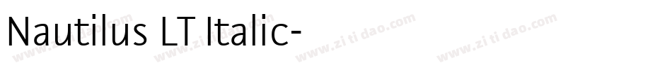 Nautilus LT Italic字体转换